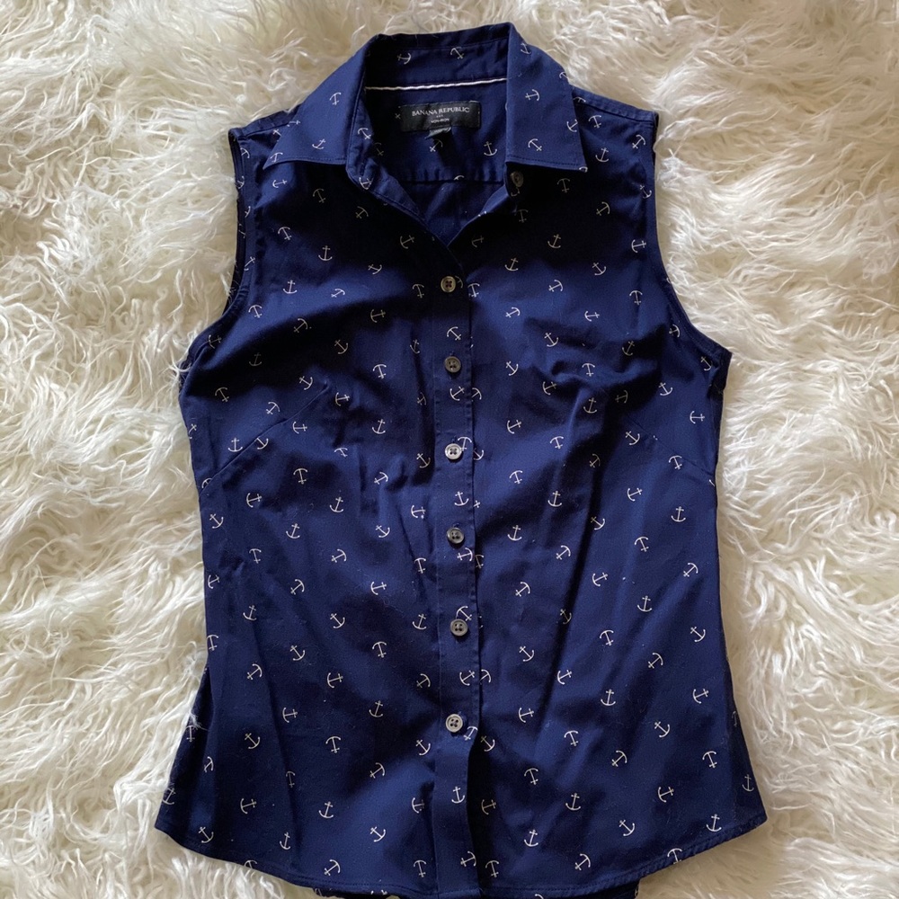 Banana Republic Petite anchor tank